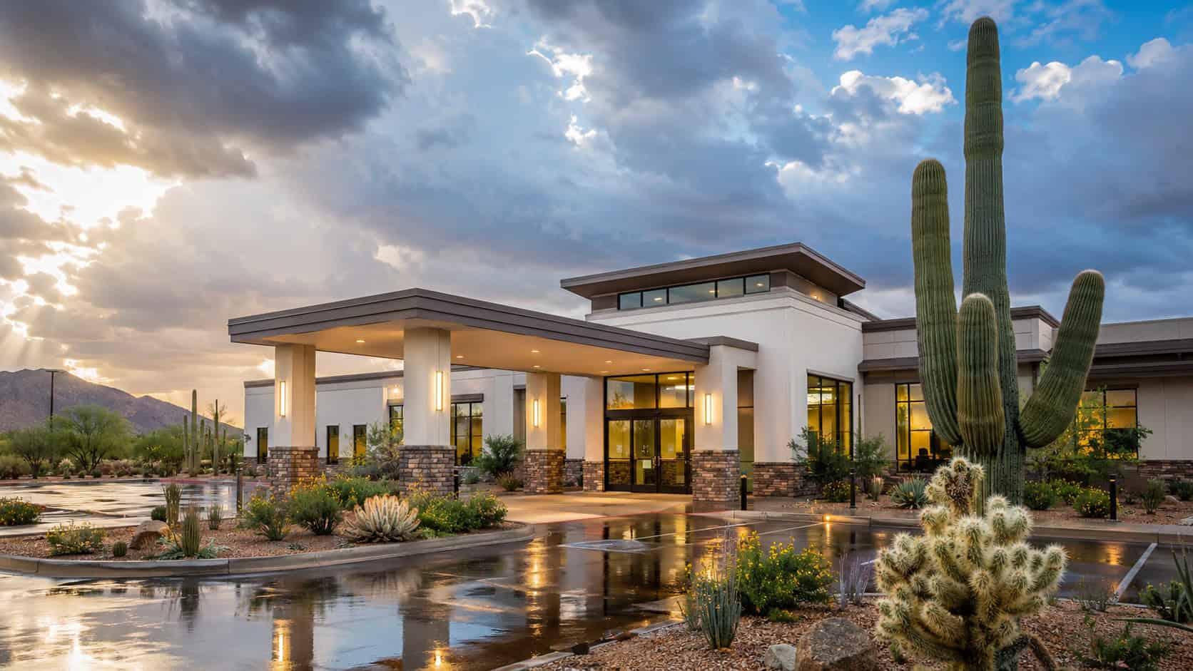 monsoon-storm-injuries-urgent-care-tucson-az - Sanova Urgent Care Tucson urgent care clinic after a monsoon storm, illustrating care for monsoon storm injuries like falls and cactus punctures