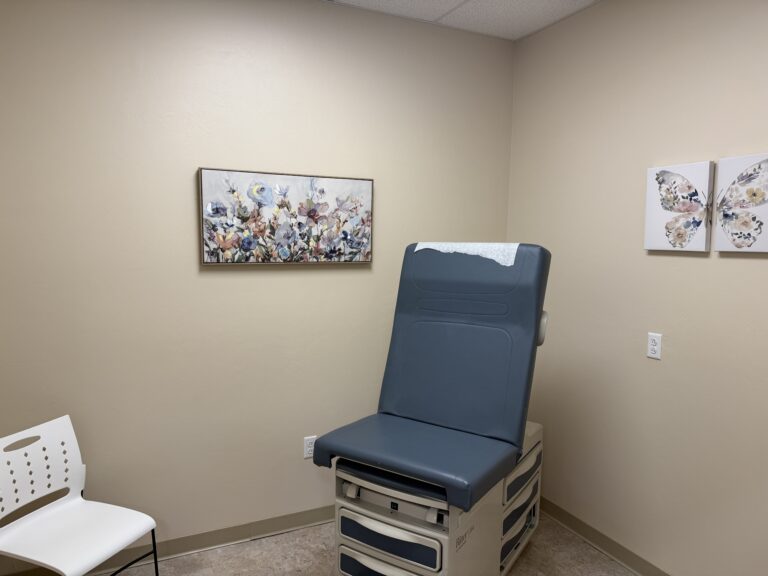 Clean, quiet exam room at Sanova Urgent Care in Catalina, AZ